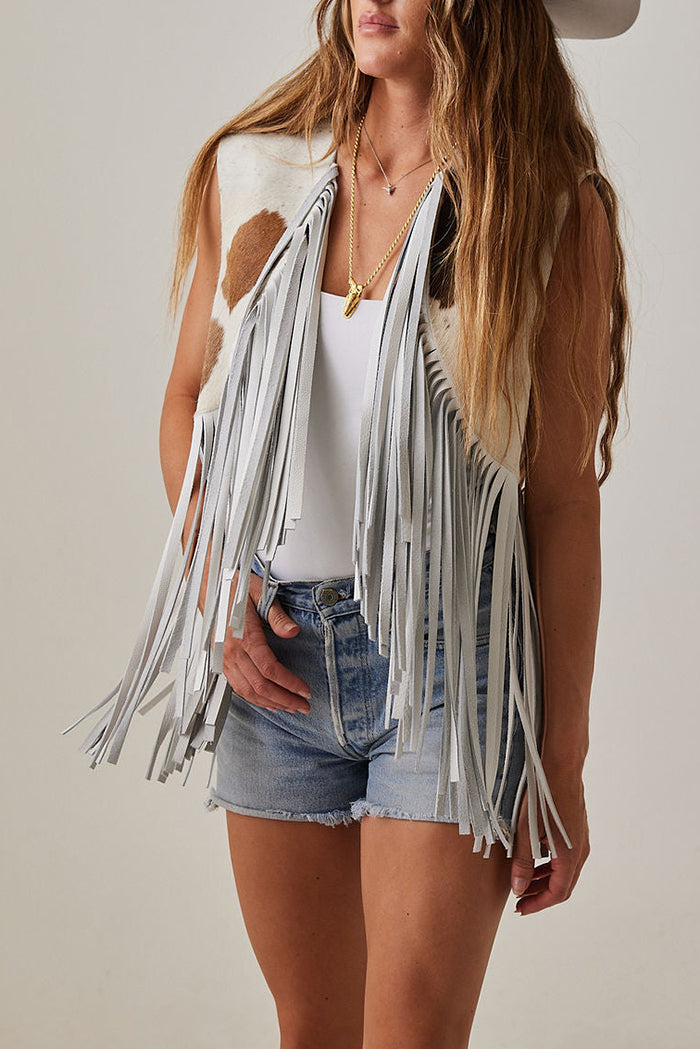 Cascade Fringe Open Front Western Vest
