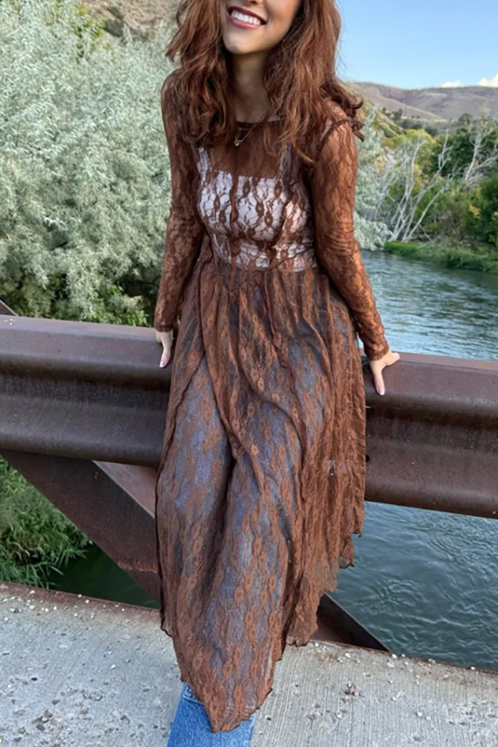 Cambridge Sheer Maxi Dress