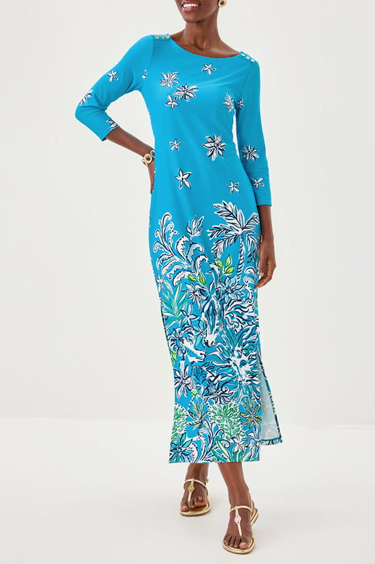 Casual  Floral Pattern Maxi  Dress