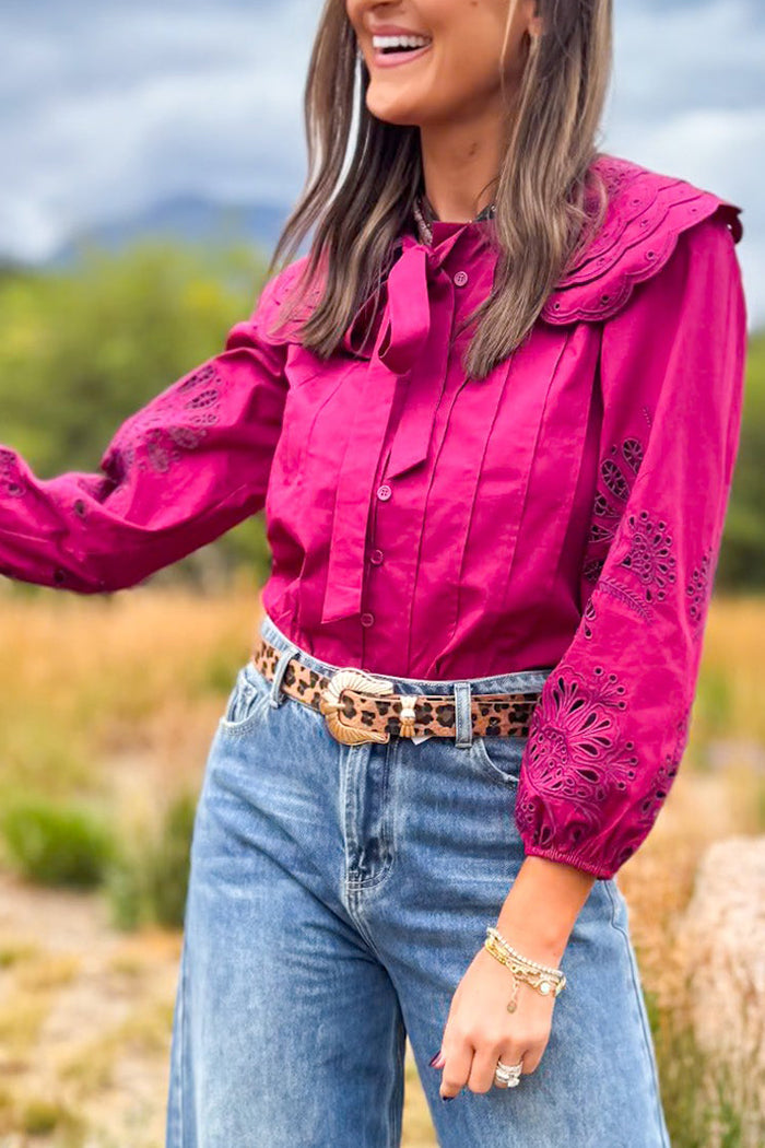 Peter Pan Eyelet Top