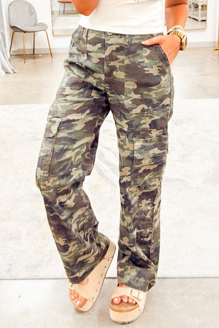 Casual Pocket Camouflage Pants
