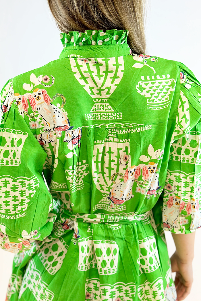 Vibrant Print Pocket Dress