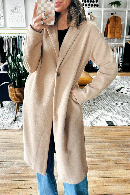 Oversized Longline Pockets Coat