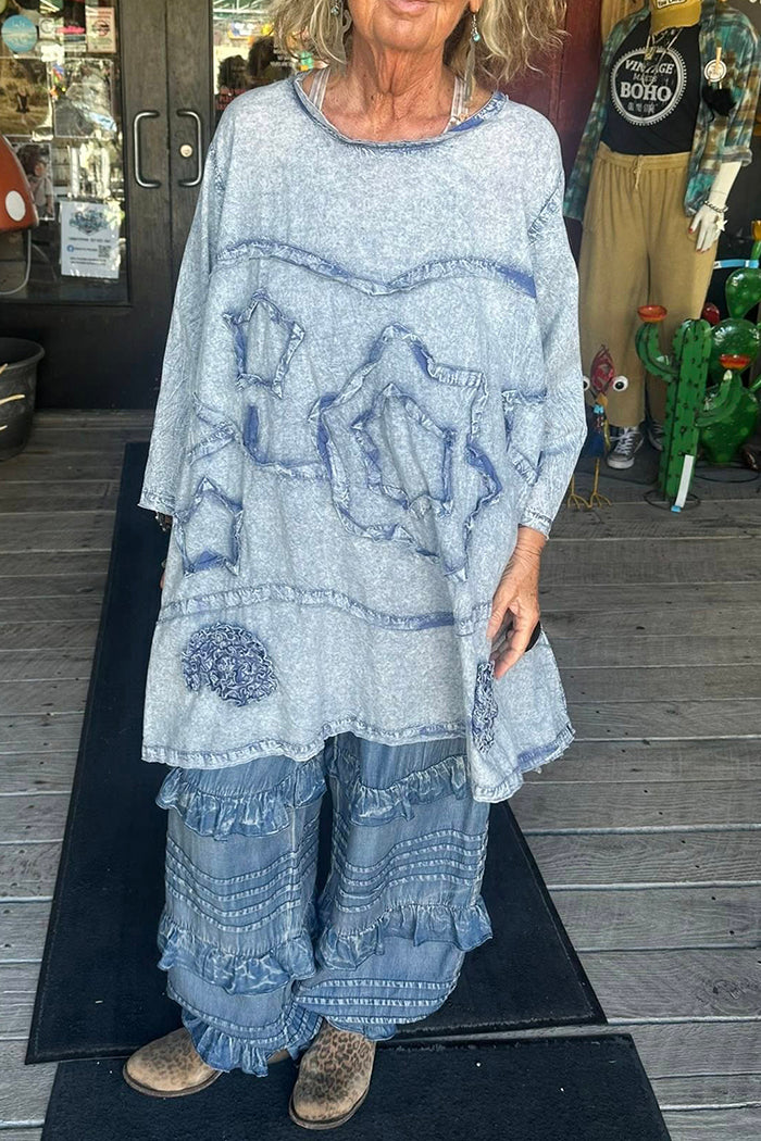 Ruffled Tiered Baggy Pants