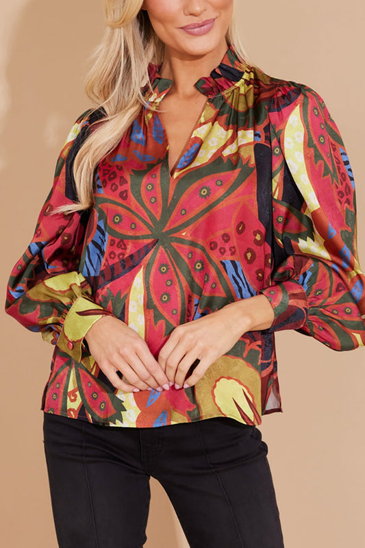 Casual Bold Printed Top