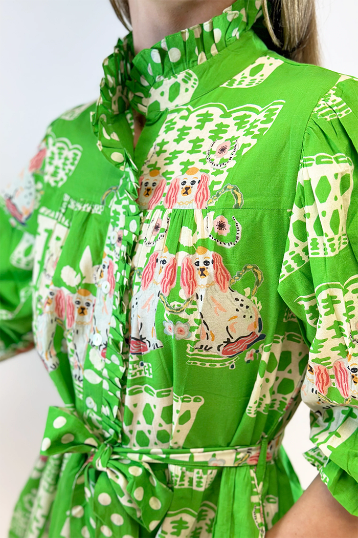 Vibrant Print Pocket Dress