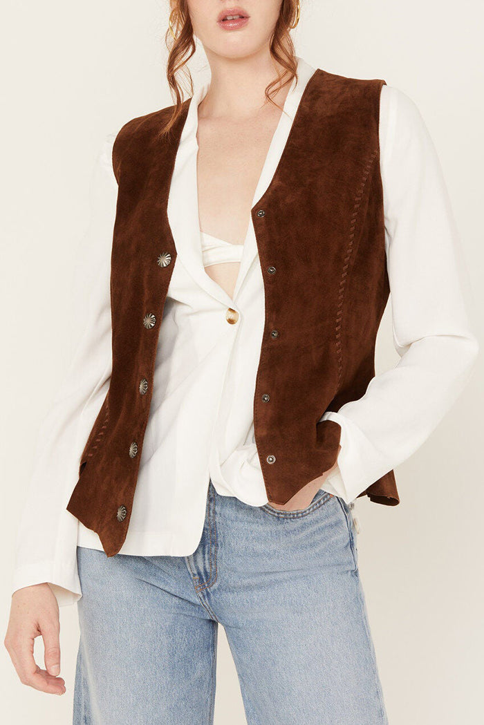 Western Snap Front Layering Vest