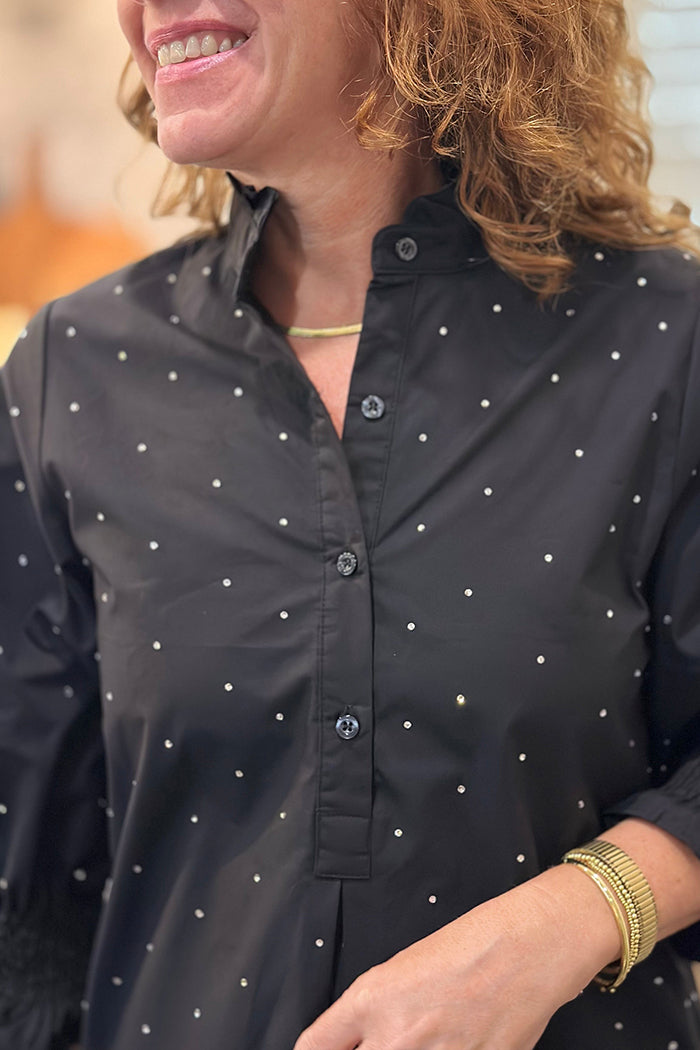 3/4 sleeve Sparkle Pocket Dress