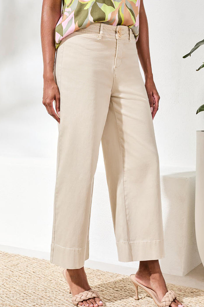 Canvas Wide Leg Pant