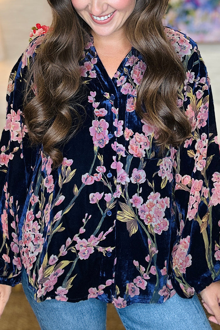 Casual Floral Pattern Top
