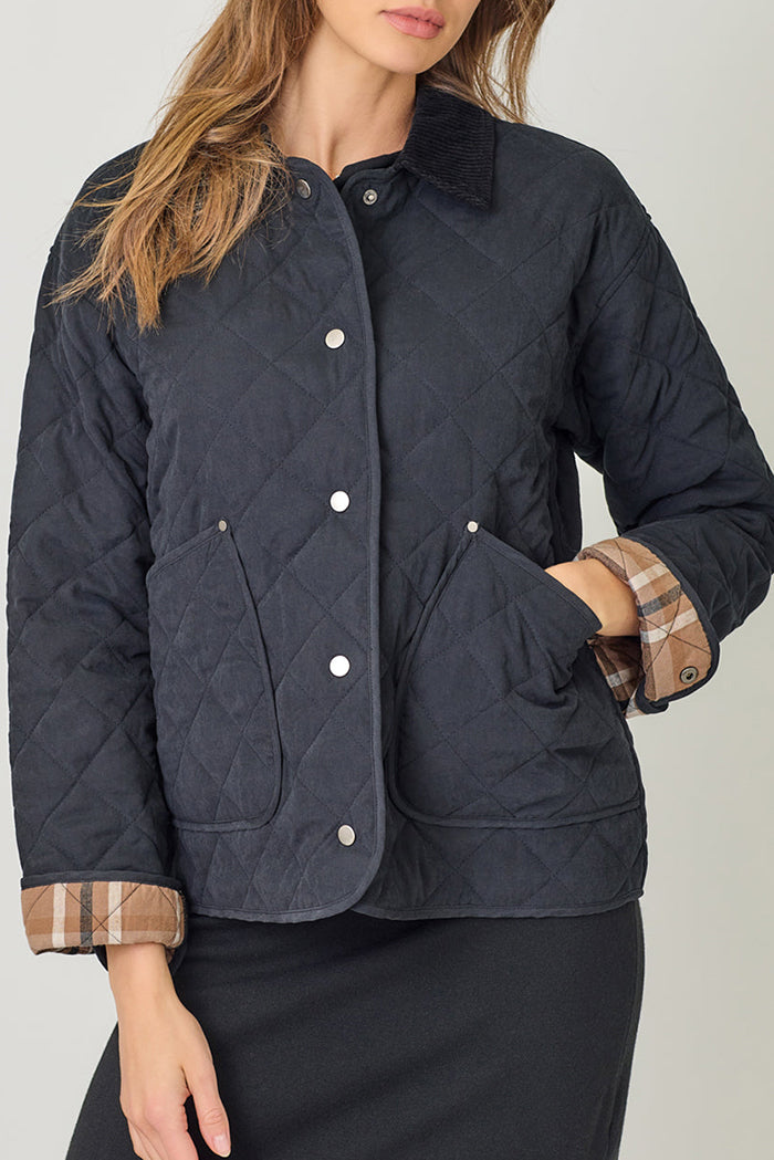 Casual Pocket Quilted Jacket