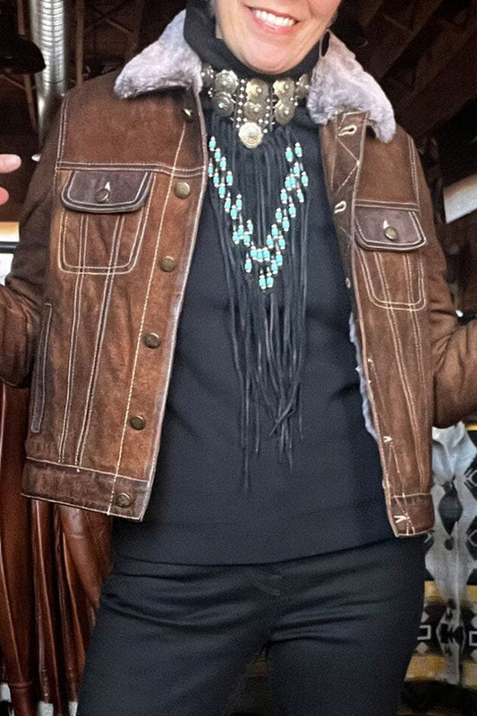 Brown Buttoned Pocket Jacket