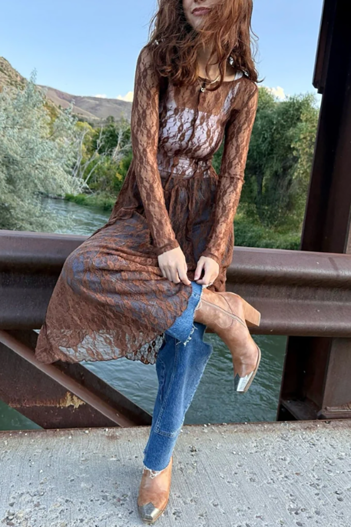 Cambridge Sheer Maxi Dress