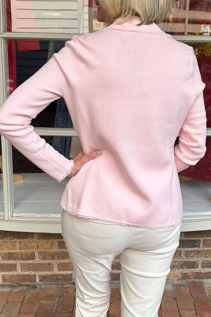 Casual Fringe-Trim Jacket