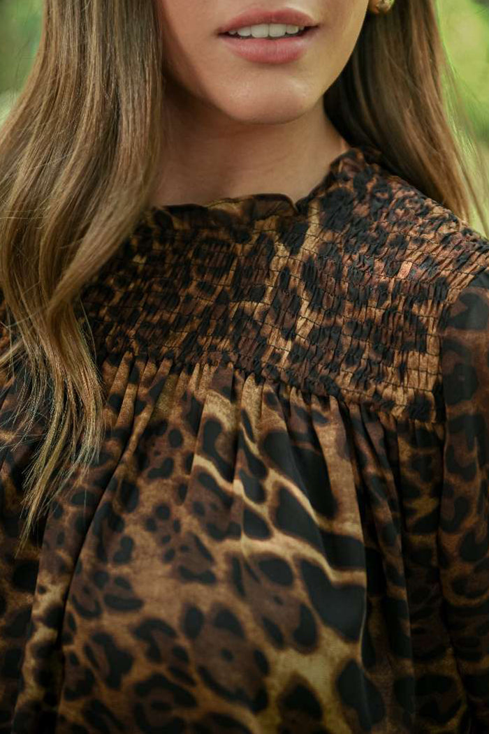 Casual  Animal Print Blouse
