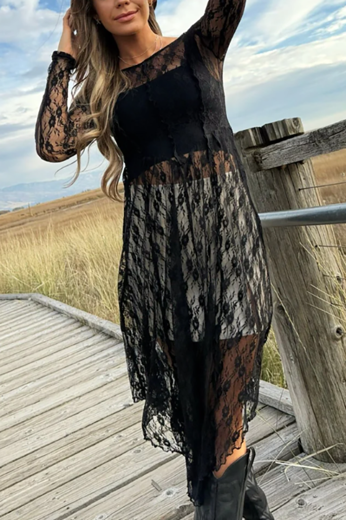 Cambridge Sheer Maxi Dress