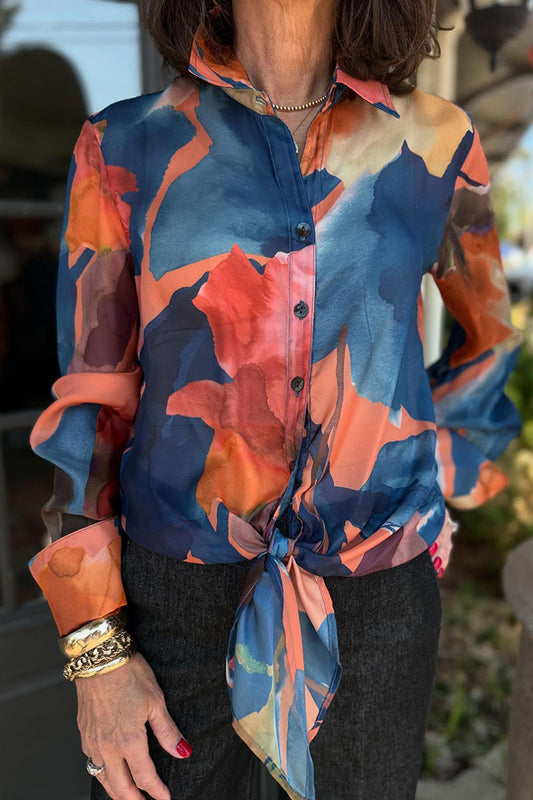 Casual Bold Printed Blouse