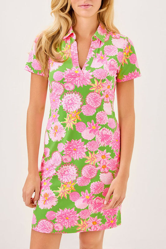Casual Floral Pullover Dress