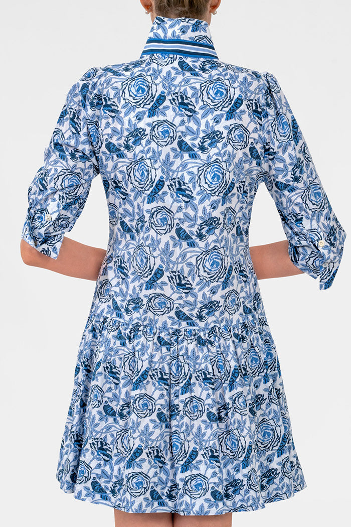 Pocket Gathered Skirt Floral Dress