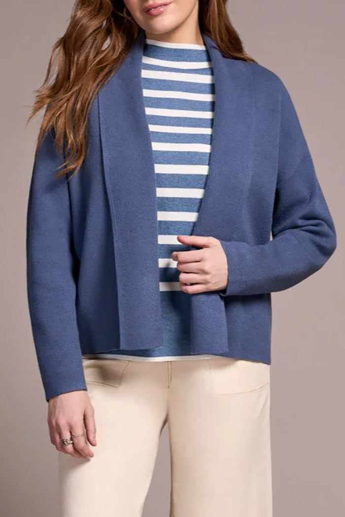 Casual Double Knit Shawl Collar Coatigan