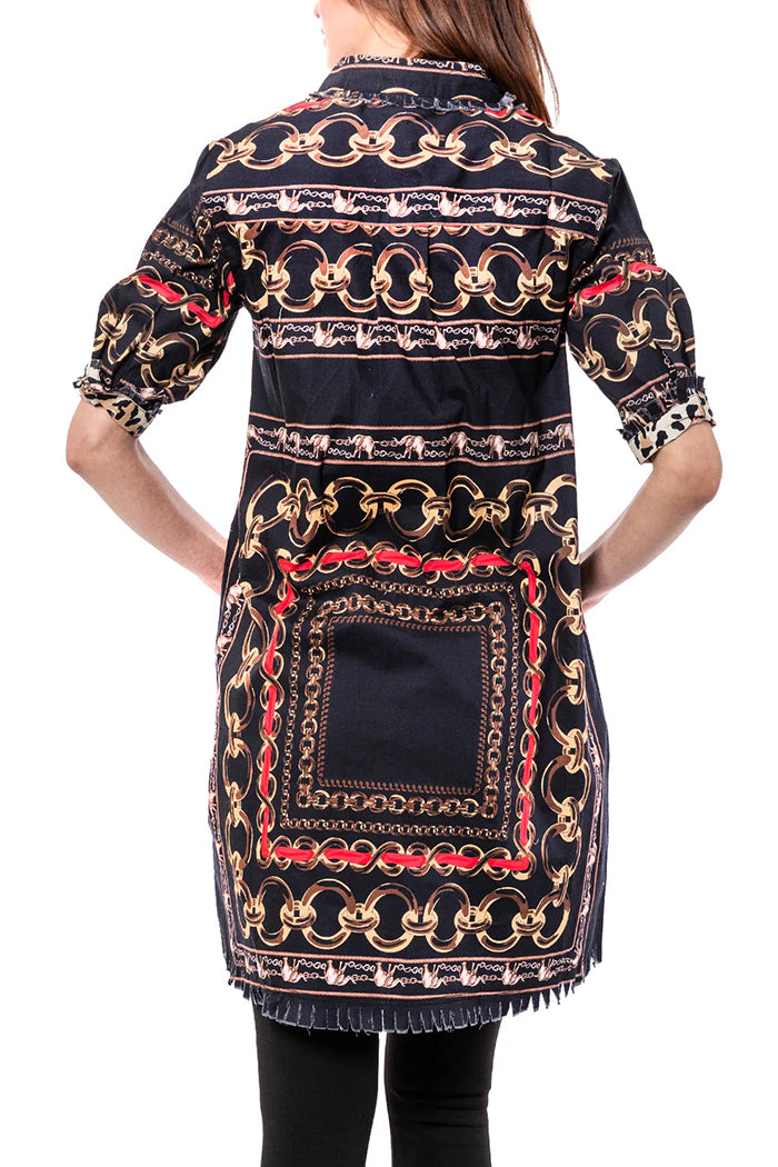 Bold Printed Pocket Dress