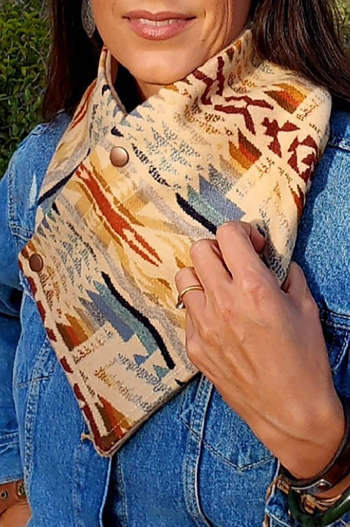 Shonto Wheatlands Cowboylife Wool Scarf