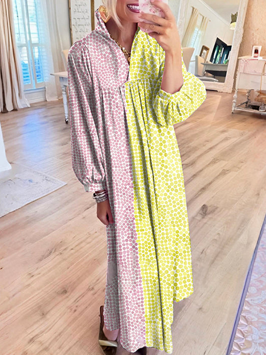 Casual Bold Printed Maxi Dress