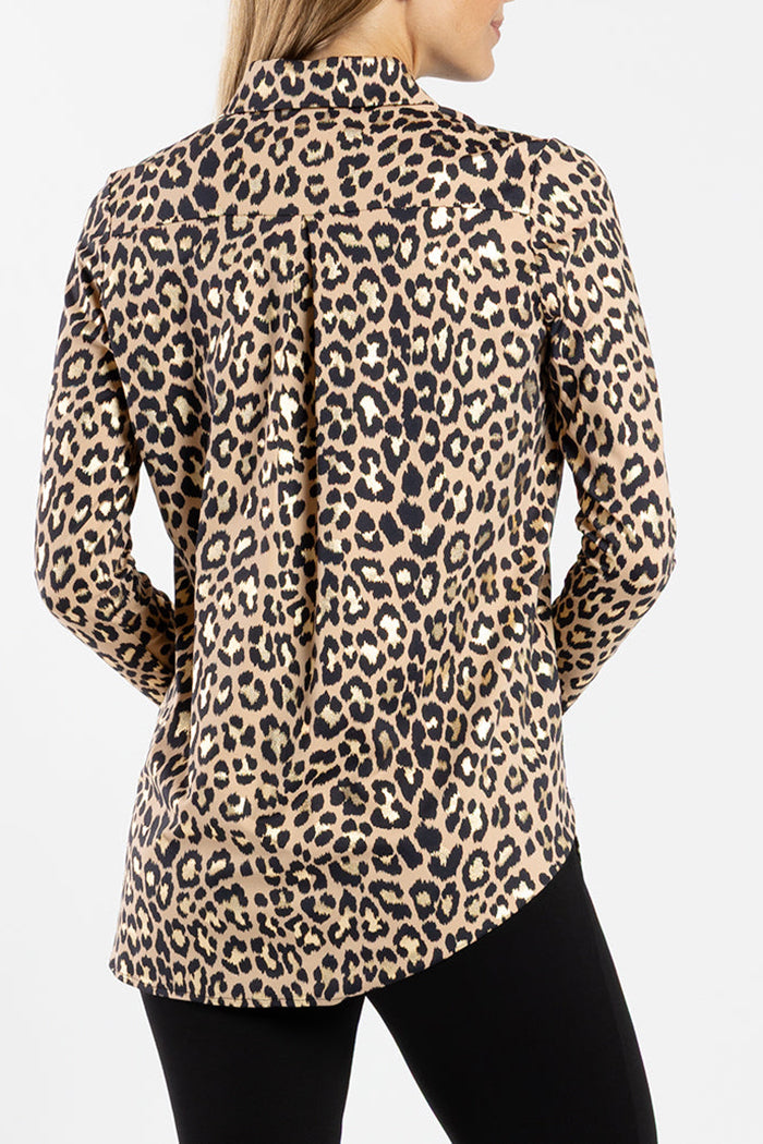 Casual Leopard Print Top