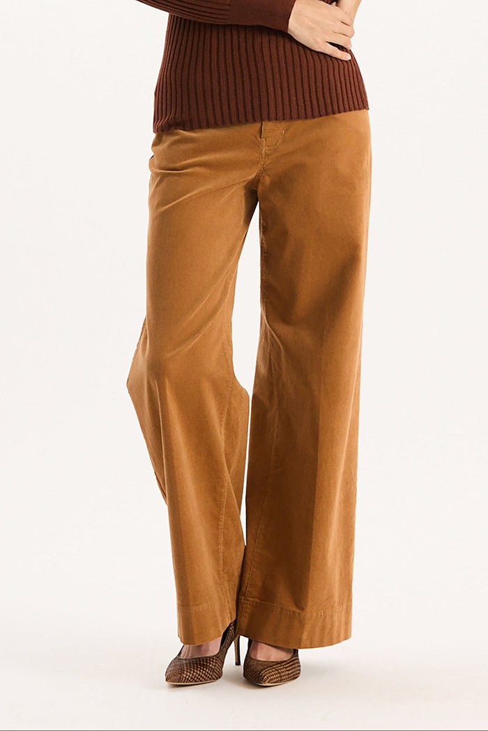 High-Waisted Flared Leg Pocket Pants