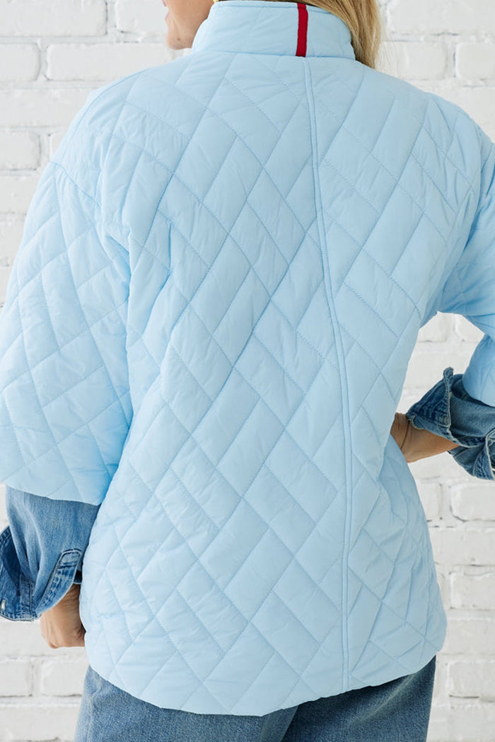 Casual 3/4 Sleeve Puff Jacket