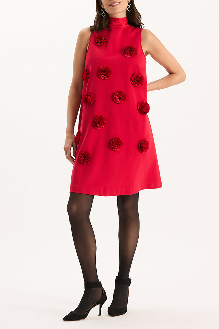 A-Line Floral Pocket Dress