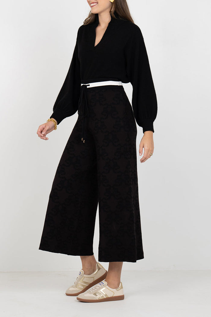 Black Wide-Leg Pants
