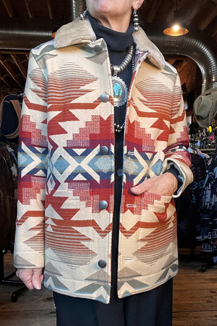 Southwestern Tribal Print Pocket Jacket
