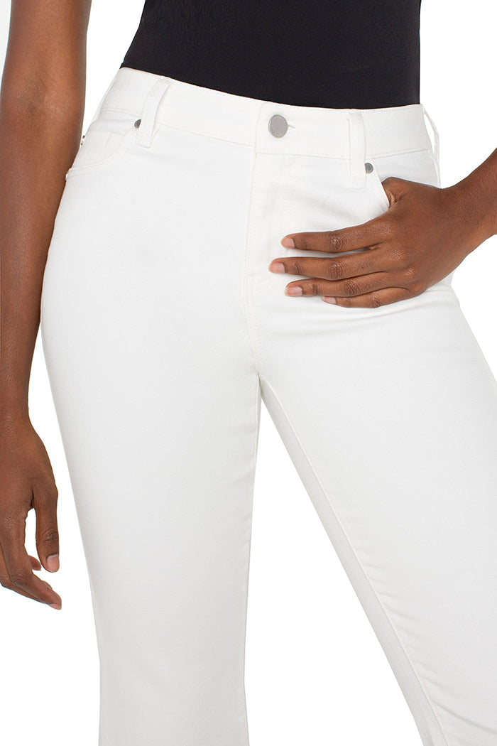 White Cropped Flare Jeans