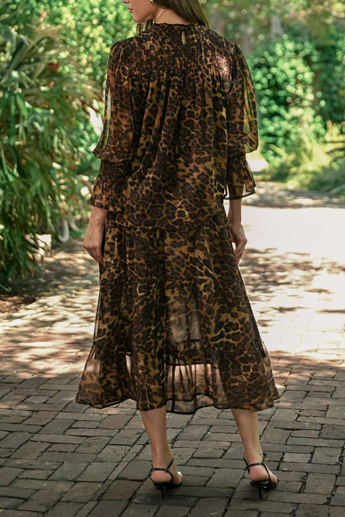 Casual  Animal Print Blouse