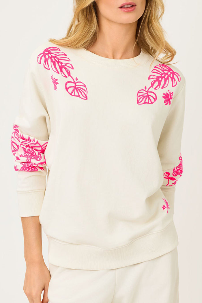 Casual Embroidered Pullover Set