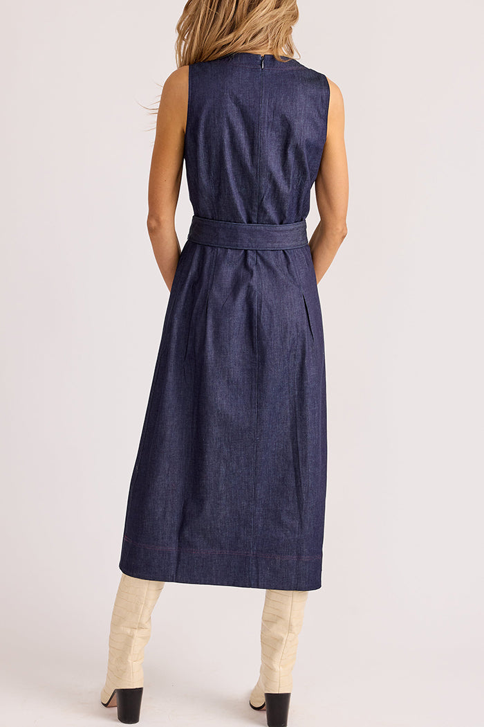 Casual Sleeveless Denim Dress