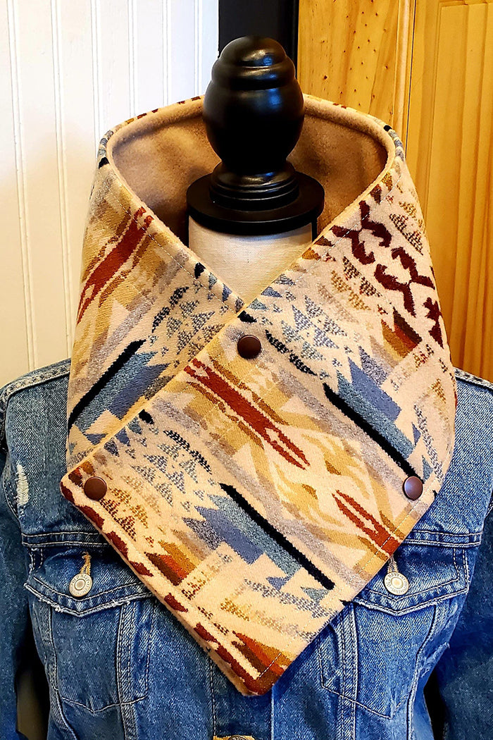 Shonto Wheatlands Cowboylife Wool Scarf
