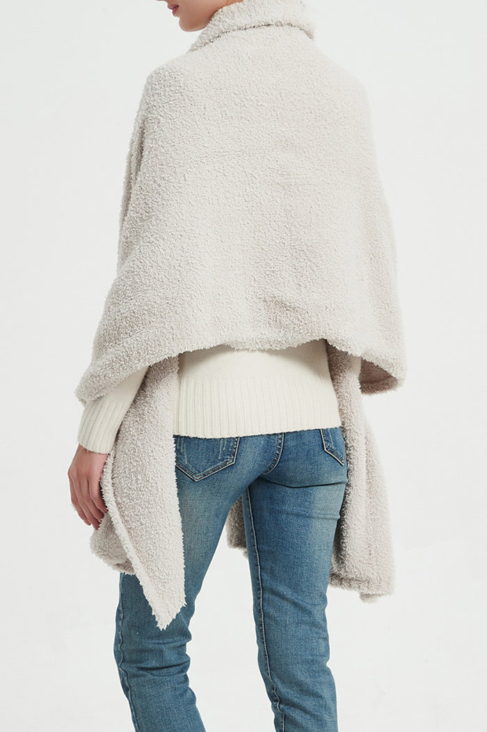 Pocketed Oversized Wrap Scarf