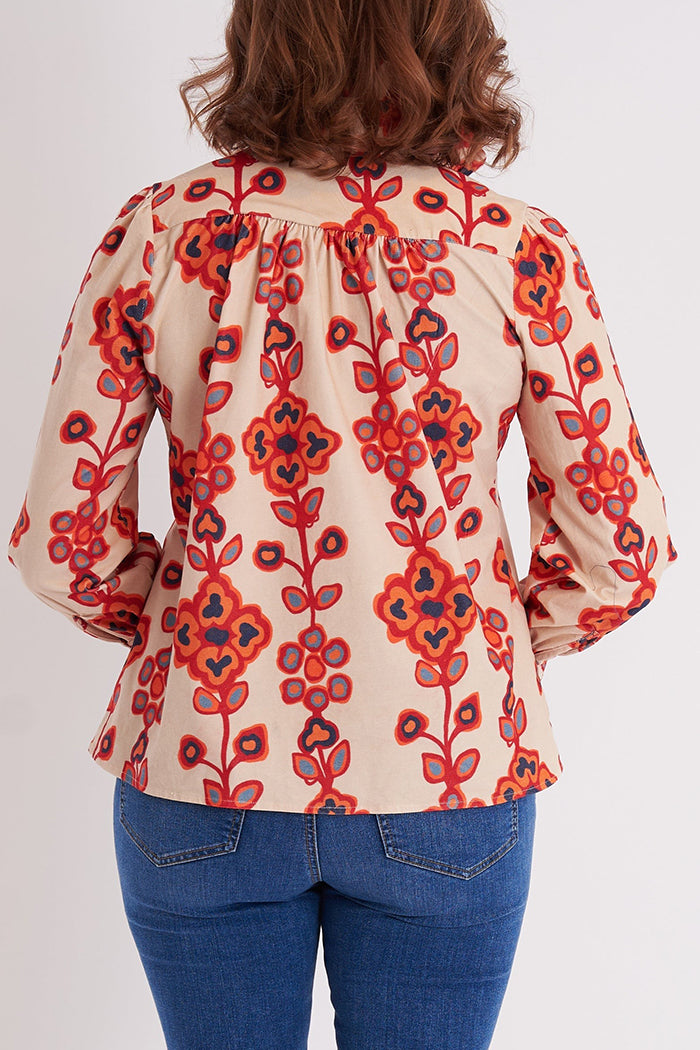 Casual Floral Pattern Top
