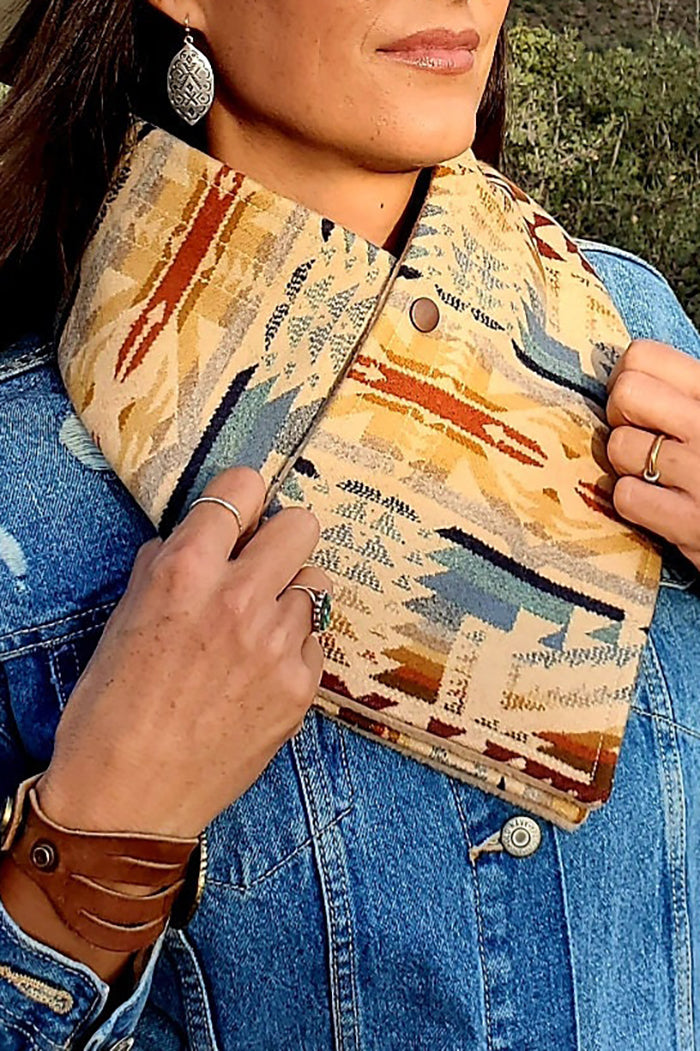 Shonto Wheatlands Cowboylife Wool Scarf