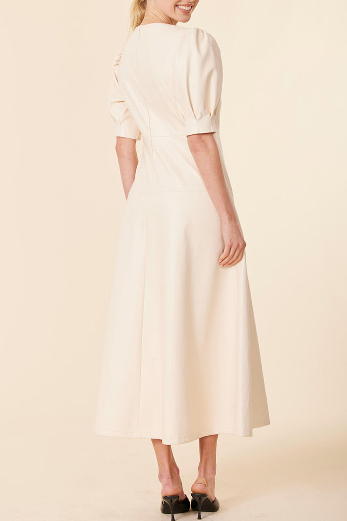 Faux Leather Maxi Dress