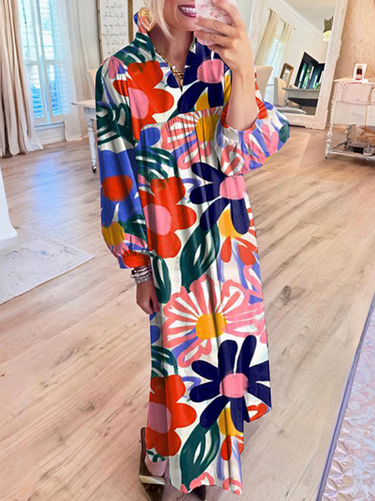 Bold Printed Maxi Dress