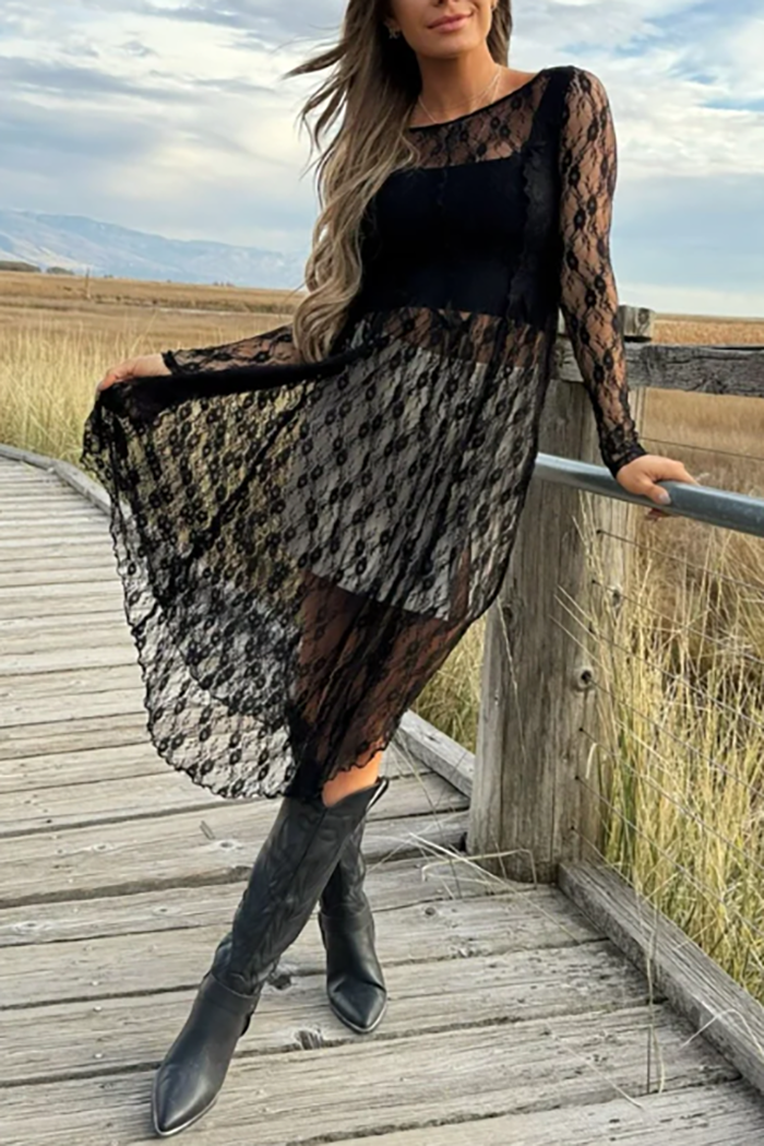 Cambridge Sheer Maxi Dress