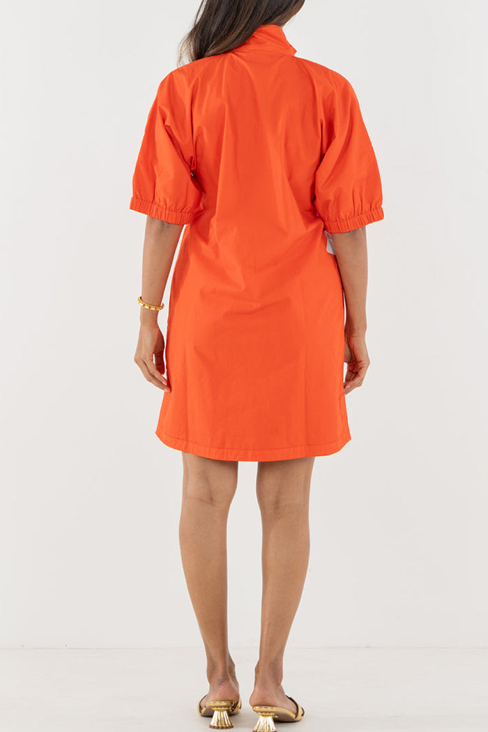 Marigold Floral Shirt Dress