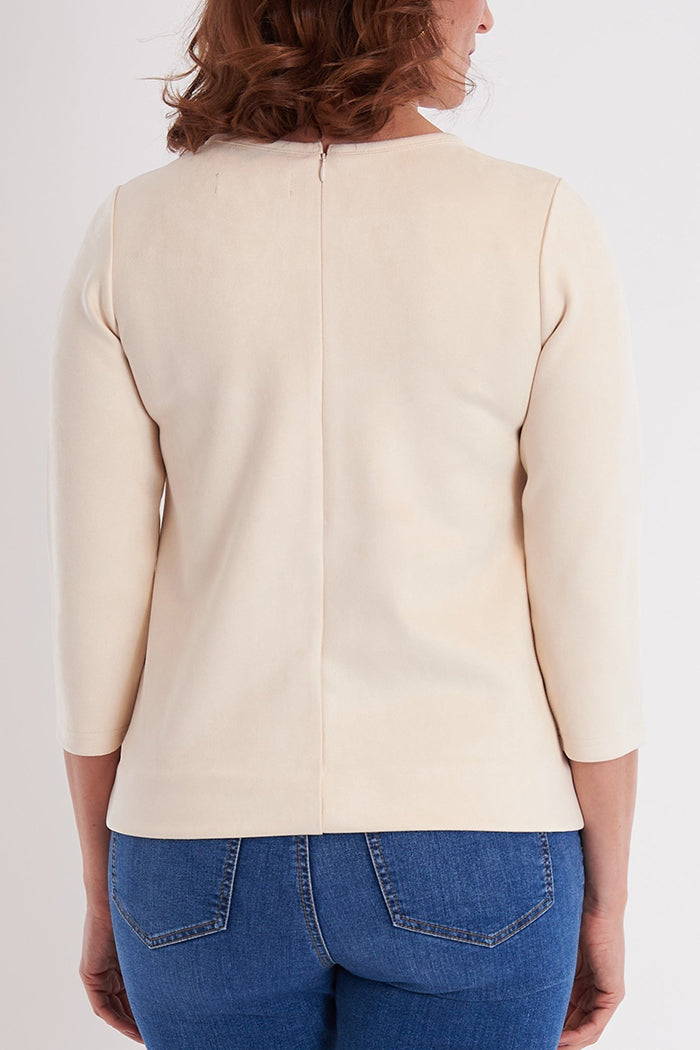 Casual Scallop Edge Detail Top