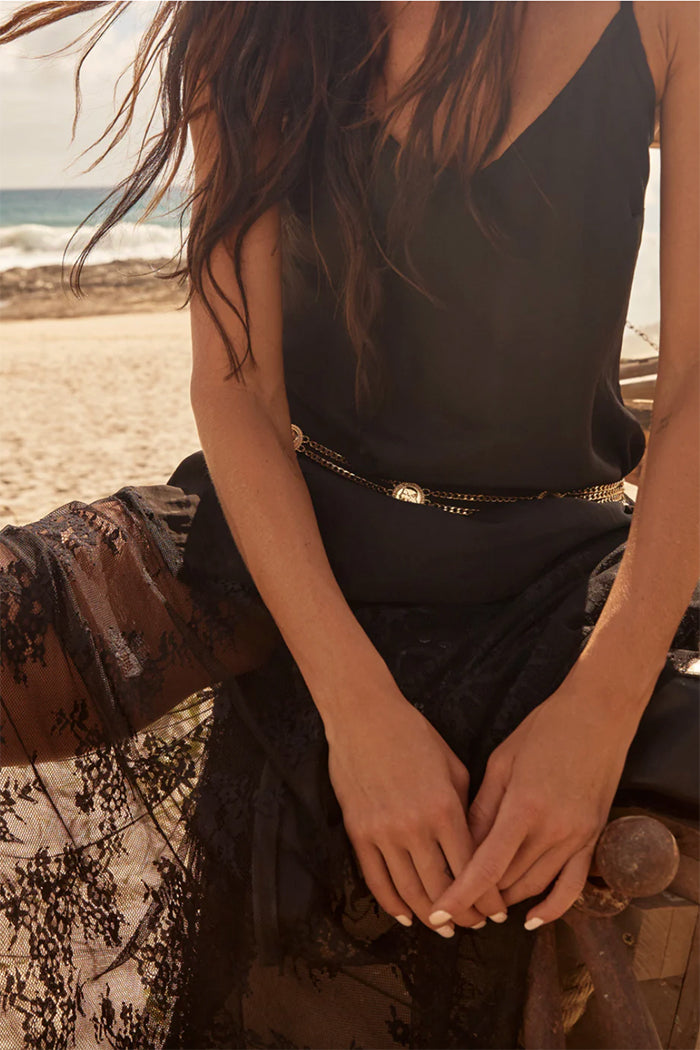 Black Lace Maxi Dress