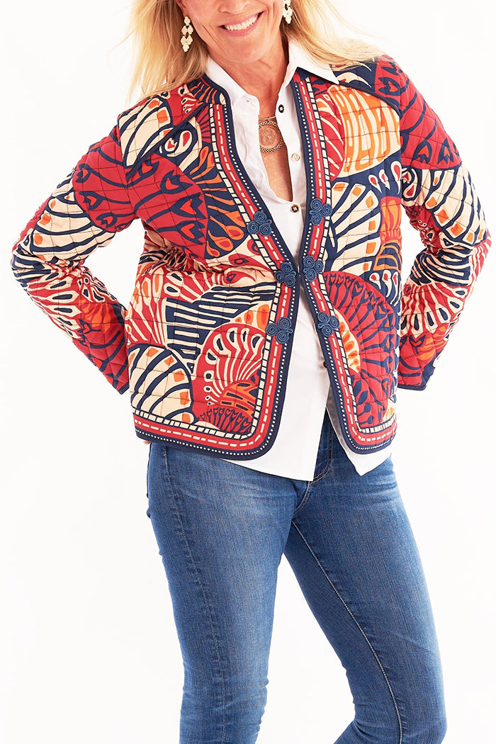 Casual Bold Printed Jacket