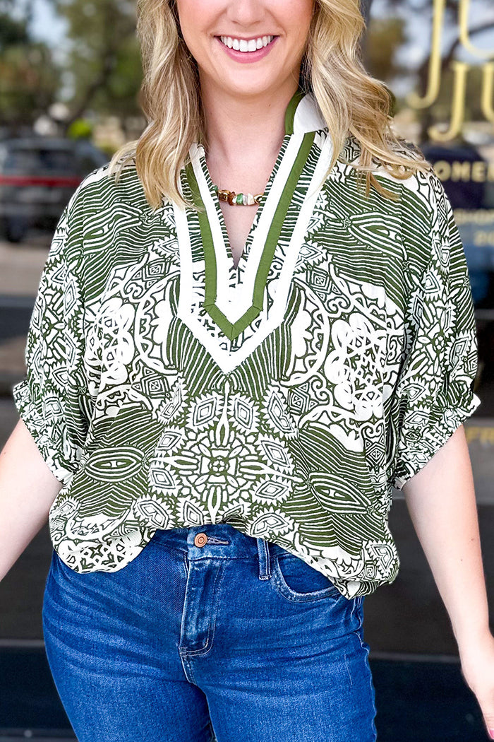 Casual Bold Printed Top