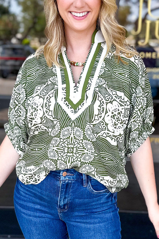 Casual Bold Printed Top